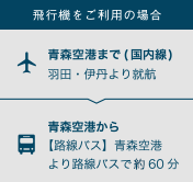 飛行機をご利用の場合